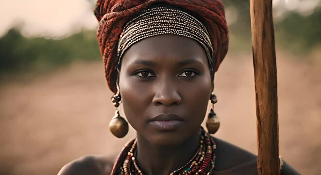 Woman from an African tribe.