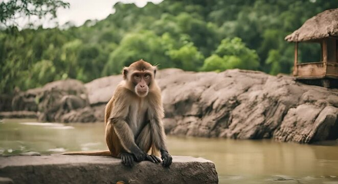 Monkey in Thailand.