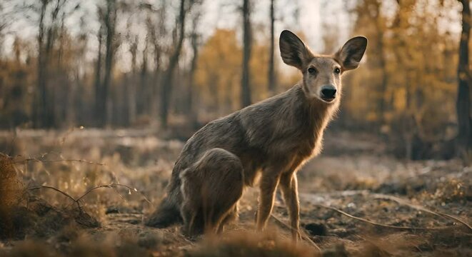 Mutated animal in Chernobyl.
