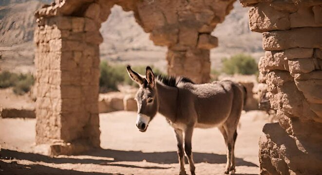 Donkey in Jordan.