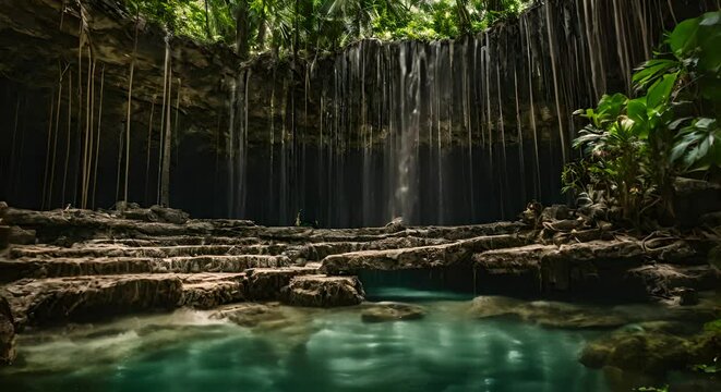Paradise cenote in Mexico.