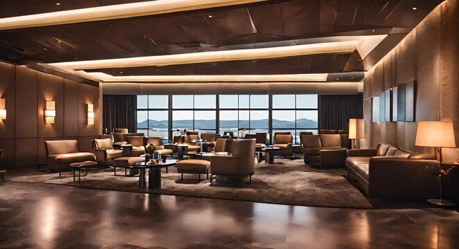VIP lounge at the airport.
