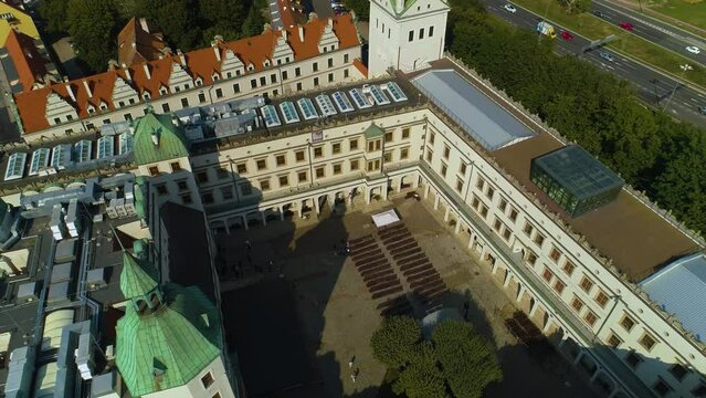 Pomeranian Dukes Castle Szczecin Zamek Ksiazat Pomorskich Aerial View Poland