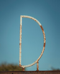 frame on the wall letter D 