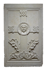 The cross with the head of the redeemer