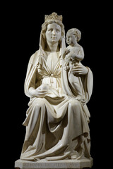 Madonna della Melagrana (Madonna Silvestri) - sculpture by Jacopo della Quercia.