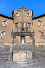 Staircase accessing the former Sanctuary of Fortuna Primigenia. Palestrina