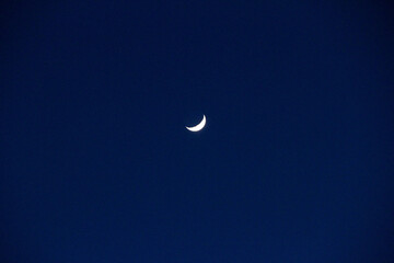 February Washington Moonlight lighting the sky