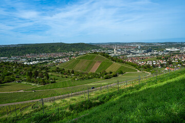 The grave chapel on the Württemberg in Stuttgart‐Rotenberg offers a picturesque view over the...