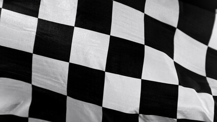 Checkered flag, end race background, formula one competition