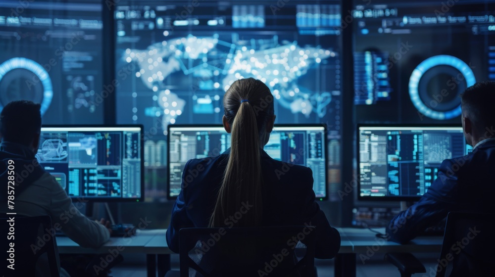 Poster Monitoring Global Networks in a High-Tech Control Room