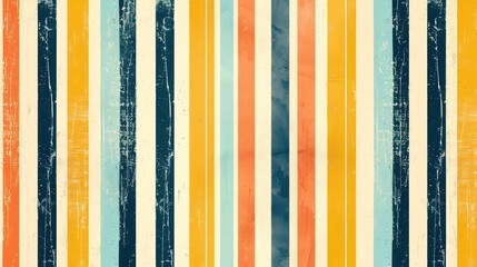 A warm toned image with vertical striped pattern and distressed grunge texture Represents a nostalgic, retro vibe perfect for backgrounds