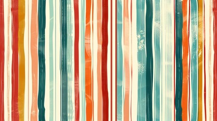 Vibrant, warm-toned stripes in a myriad of colors create a lively and dynamic abstract pattern, evoking feelings of creativity and movement - obrazy, fototapety, plakaty