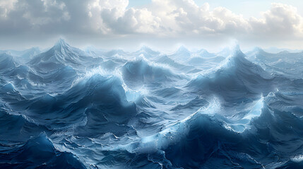 Large stormy sea waves in deep blue isolated,
Storm at sea Sea yacht disaster weather station forecast sail storm wind waves thunderstorm ship hurricane calm ocean shipwreck weather - obrazy, fototapety, plakaty