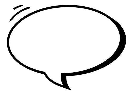 A speech bubble icon for drawing comics. Illustration for cartoons. Cartoon Word Ball for Comics