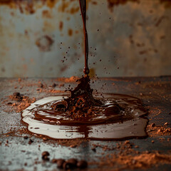Melting Chocolate Joy: Hot Liquid Pleasure