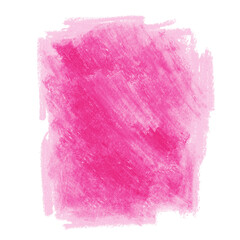 Różowa plama w kształcie prostokąta -  izolowany plik graficzny w formie karteczki, nalepki. - obrazy, fototapety, plakaty
