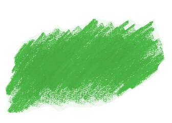 Zielona plama w kształcie koła  -  izolowany plik graficzny w formie karteczki, nalepki. - obrazy, fototapety, plakaty