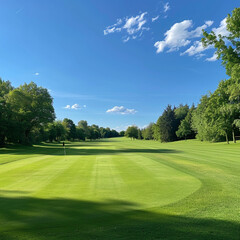 golf course in the summer