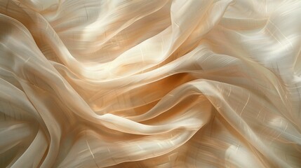 Fototapeta premium Cloth linen beige fabric textile background