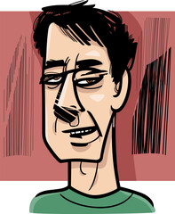 man portrait caricature cartoon drawing illustration - 785737912