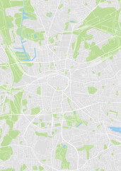 City map Dortmund, color detailed plan, vector illustration