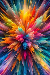 Explosion of Color: Abstraction at the Peak of Intensity
