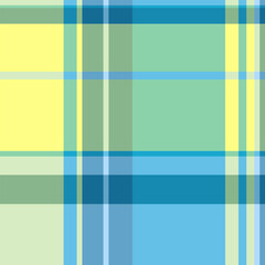 Curtain textile pattern fabric, short texture tartan seamless. Female vector plaid background check in cyan and light colors.