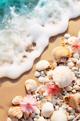 shells on the beach