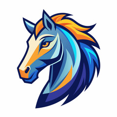 horse, animal, vector, illustration, farm, stallion, 