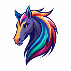 horse, animal, vector, illustration, farm, stallion, 