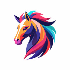 horse, animal, vector, illustration, farm, stallion, 