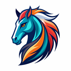 horse, animal, vector, illustration, farm, stallion, 