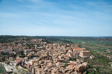 Landscape of the city of Cardona in Catalonia, Spain.
