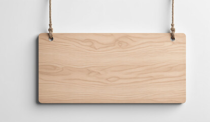 wooden sign board isolated on white background