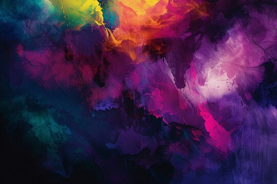 Lose yourself in a vibrant dreamscape where abstract shapes flicker amidst the rumble of thunder
