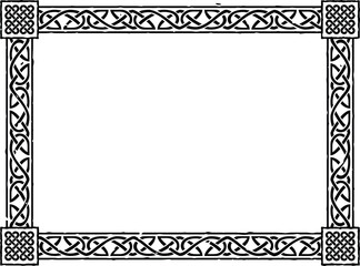 Large Rectangular Celtic Frame - Intricate Knot