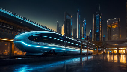 Beautiful futuristic train design