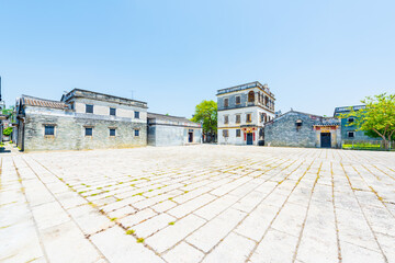 Diaolou Group in Zili Village, Kaiping Diaolou, Jiangmen, Guangdong, China