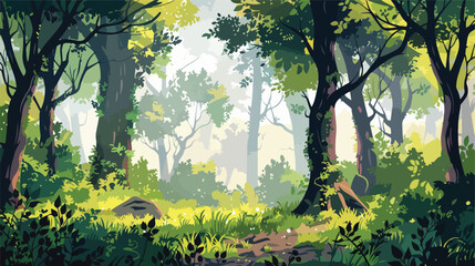 Artistic concept painting of a forest landscape background