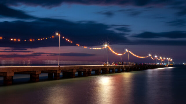 Sunset from Progreso, Yucatan