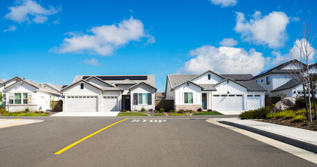 Obraz premium Single story suburban Homes