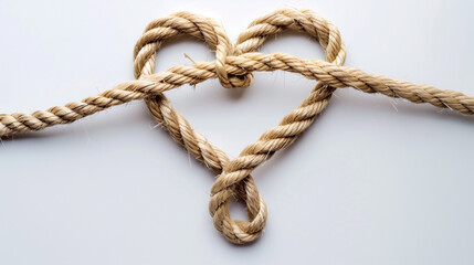 knot on a heart rope