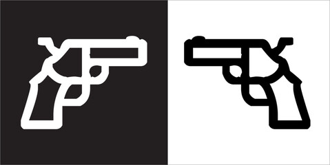 IIlustration Vector graphics of Pistol icon