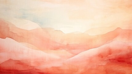 Fototapeta premium Abstract Watercolor background in Beige and peach, Abstract Boho Watercolor style background, linen texture, copy space,wallpaper,website background,graphic design