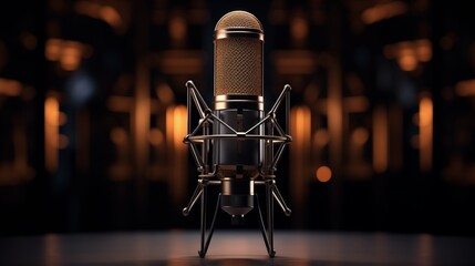 studio microphone.