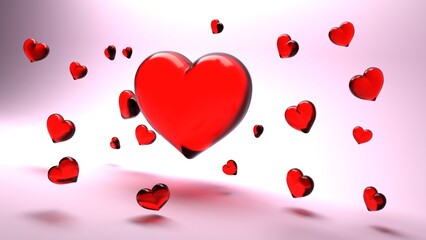 valentine hearts background