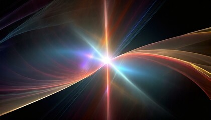 Plasma light shining in space, fantastic geometric patterns, clear and crisp finish
