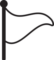 Pennant Flag Outline