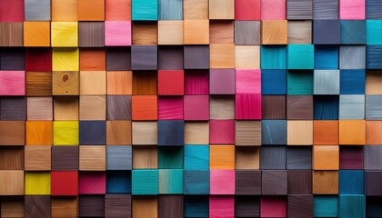 abstract colorful background of squares